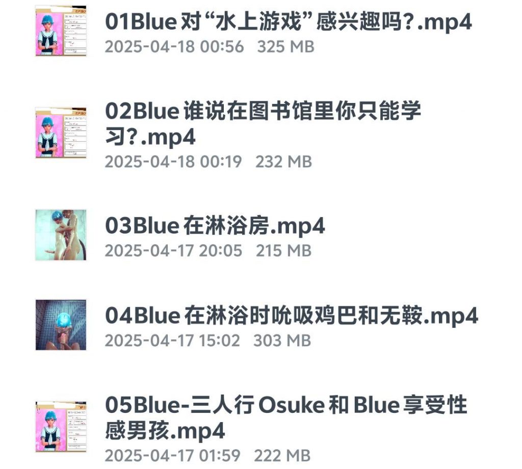 图片[2]-Blue 01-05淋浴房+图书馆~-歪歪的耽美资源站